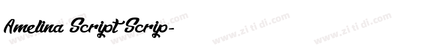 Amelina Script Scrip字体转换